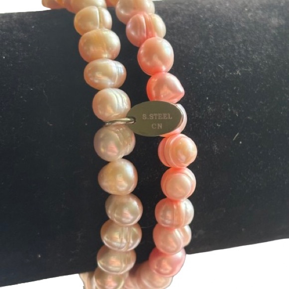 NIB 2 Tocara Betsy Freshwater Pearl Pink Bracelets - Picture 4 of 9